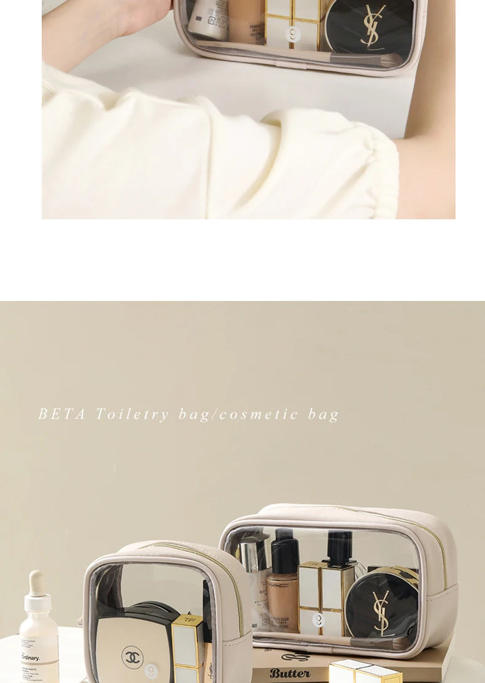 Tianzong Toiletry Bag Portable Travel Business Trip Cosmetics Bag Waterproof Transparent Cosmetic Bag