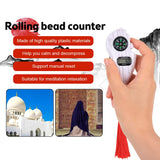 Electronic Digital Electronic Tally Counter with Compass Tassel Finger Game Toy Manual Reset Decompress Relax Tool LCD Register