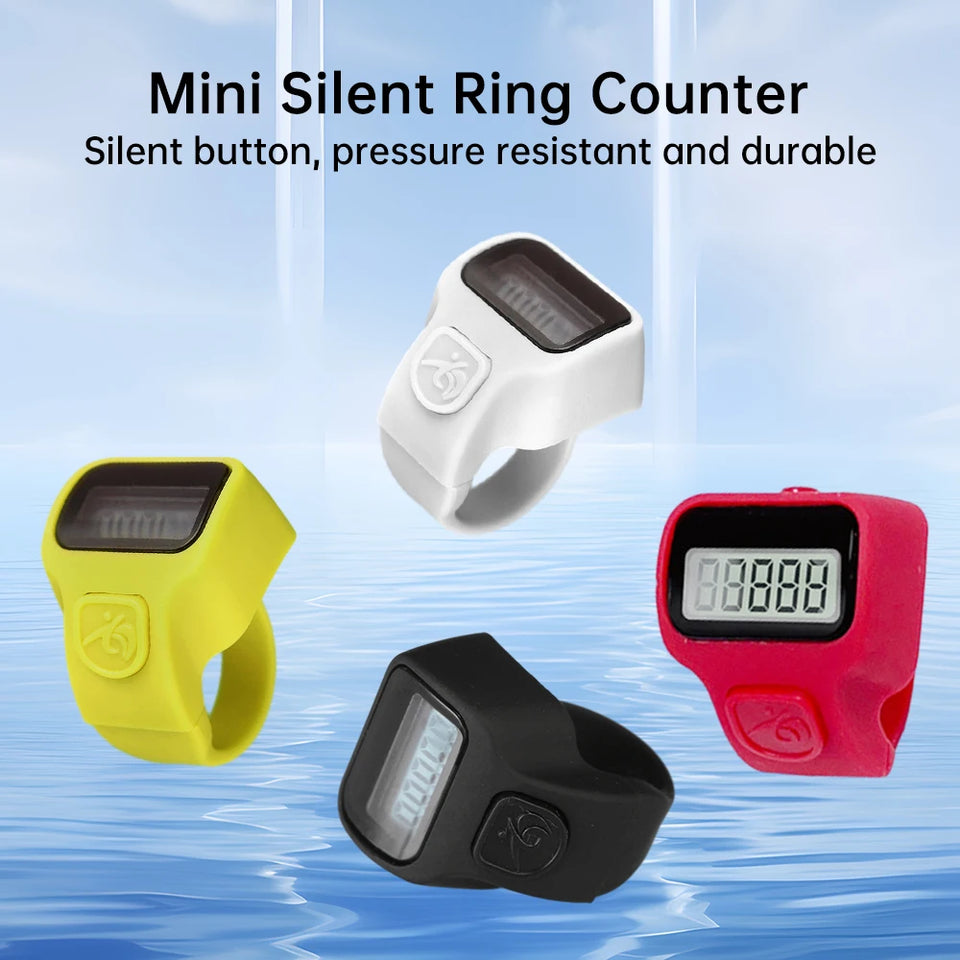 Electronic LED Counter Digital Finger Clicker Handheld Ring Click Lap Counter Event Clicker Finger Counters Golf Lap Counting