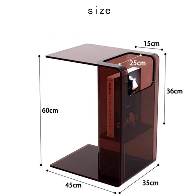 Tea Acrylic Side Table Sofa Coffee Table Living Room Table