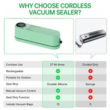 Simple operation Vacuum Sealer Machine Bag Rolls Food Sealer Compact Food Preservation System with Vacuum Bags