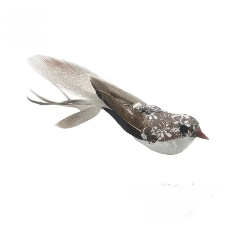 Cat Feather Toy Accessories False Birds Worm Toy with Bell Kitten Cat Toys Interactive Replacement Refill Foam Ball Training