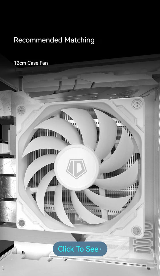 ID-COOLING IS-47 XT 4 HeatPipes CPU Processor Air Cooler 92mm PWM Cooling Fan ITX Radiator for Intel LAG1700/1200/115X AM4/AM5