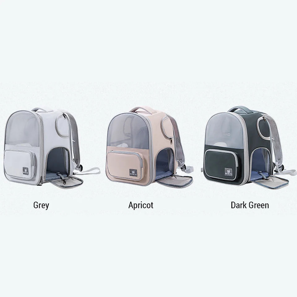 Cat Carrier Outdoor Portable Breathable Pet Bag Shoulder Backpack Handheld Pet Bag Expandable Pet Backpack Cat Backpack