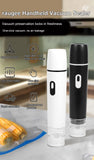 Electric Vacuum Sealer Pump Rechargeable Portable Sealing Machine Air Pump with Reusable Vacuum Sealer Bags Food Packaging Bag