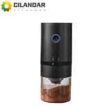 Portable Electric Coffee Grinder with USB Charging Adjustable Ceramic Grinding Core Long Endurance for Outdoor Travel