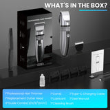 Sejoy Electric Hair Clippers Men Professional kit USB Rechargeable Men's Barber Hair Cutting Machine Beard Trimmer For Men Kids