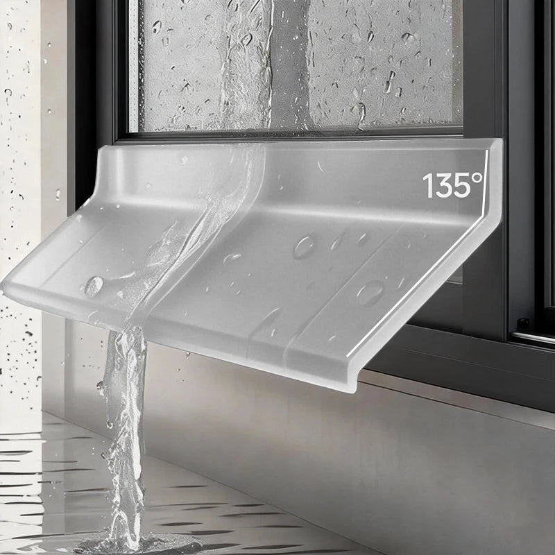 Transparent Waterproof Sealing Strip Window Water Blocking Bar Self Adhesive Door Under Draft Stopper Balcony Water Deflector