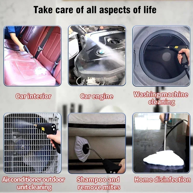 Portable Handheld Steam Cleaner Multifunctional High Presssure Steam Cleaning machine For Air Conditioner Kitchen Hood Car 220V