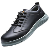 New microfiber leather PU sole anti-static white protective anti-smash anti-puncture safety shoes breathable non-slip work shoes
