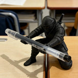 1pc/3pcs 3d Printed Ninja Pen Holder Unique Figurine Stationery Organizer Pencil Figurines Desk Decor Craft For Pen Storage Gift