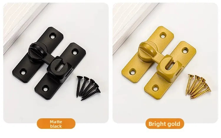 1pc Security Door Lock Handle Commercial Residential Grade Anti-Pick Lock with Adjustable 90°/180° Slide Indoor Outdoor Use