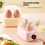 Electric Egg Boiler Automatic Cooker Rapid Egg Boiler Breakfast Machine Multi-Function Egg Cooker 2 Eggs Portable Food Steamer