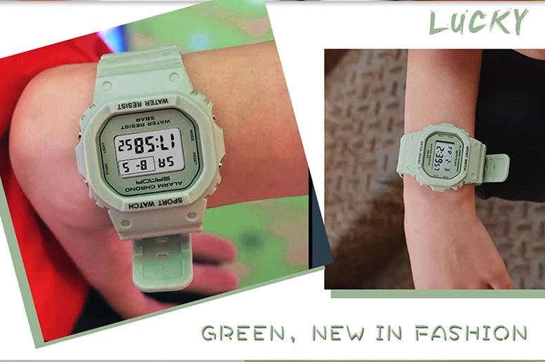 SANDA G Style Digital Watch Men Waterproof Ms Watch Sport Men Watches Boy Girl Electronic Clock Relogio Masculino Relógio Mulhe