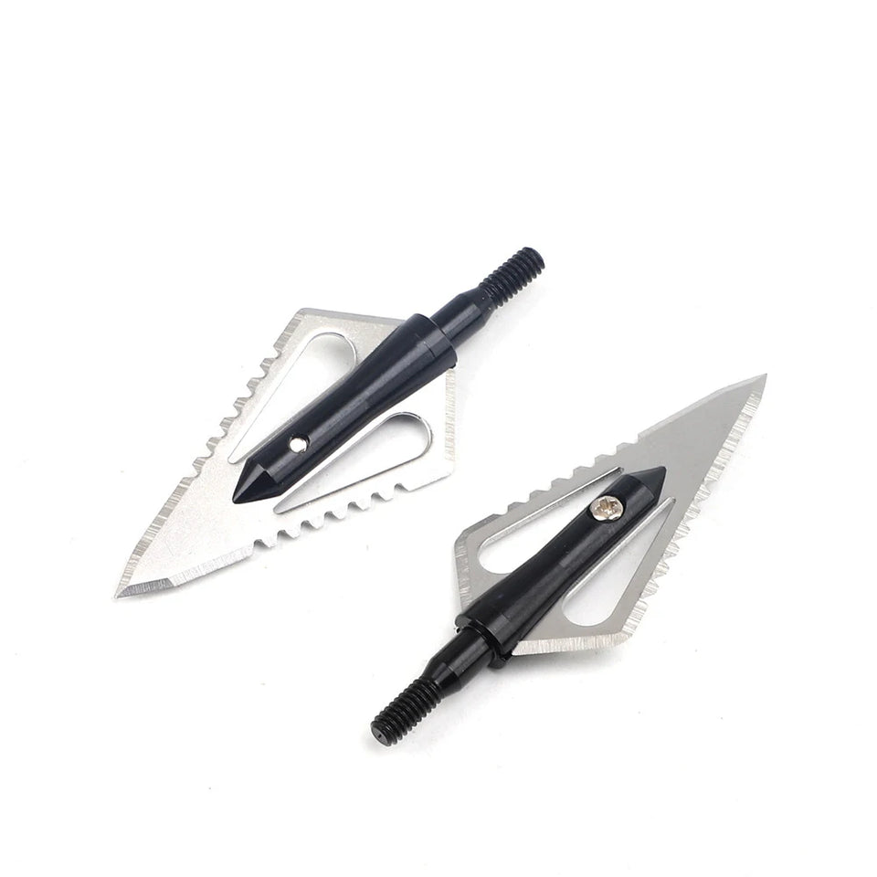 3pcs Hunting Broadhead 100gn-150gn ArrowHead Arrows Points for Compound Recurve Traditional Bow Crossbow Hunting Archery Outdoor