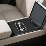 Wireless Phone Charger Wireless Car Charger Pad For Car 39 Inch Cable Automatic Sensing Non-Slip Charging Mat For Phone Vehicle