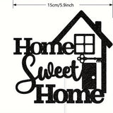1 Pack A Home Sweet Home Cake Topper, Welcoming Home Cake Decoration,Family Warmth/New Home/Welcome /Retirement Party Decoration