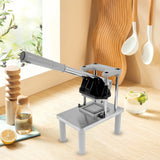 Commercial Vegetable Fruit Chopper French Fry Cutter with 2 Replacement Blades Stainless Steel Vegetable Chopper Dicer Heavy