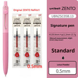 Uni-ball ZENTO Click Gel Pen,0.38/0.5/0.7mm Various Colors Water-based pen With Ergonomic Grip Smooth Writing for School&Office