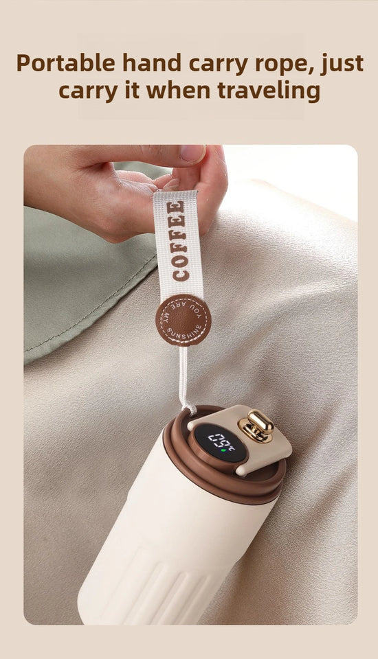 Smart Temp Display Stainless Steel Tumbler Thermal Mug Vacuum Insulated Coffee Cup Travel Thermos Cups Hot Water Bottle for Tea
