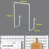 Neat Plastic Pegboard  Desk Organizer with Multiple Accessories for Home Office, Craft Room and Garage Display