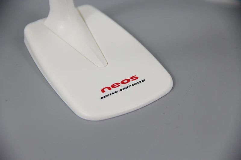 1:200 Scale B737 MAX8 neos Airlines ABS Plastic Airplane Aircraft Plane Model Toy Assembly Resin for Collection