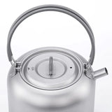Keith Titanium Kettle 1.5L Camping Picnic Cookware Titanium Teapot Ultralight Outdoor Camping Coffee Pot With String BagTi3907