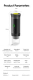 Coffee Machine Wireless Electric Portable Espresso Coffee Machine Maker 3-in-1 Capsule Powder Travel Coffee Maker