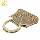 Orange Color New Arrivals Italian Design Nigerian Women Shoes and Bag Set Pointed Toe Slipper with Shinning Crystal for Party