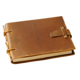 Genuine Leather Sketchbook Retro Painting Notebook Boy"s Girl Student Leather Binding Notebook Classic Handmade Notepad