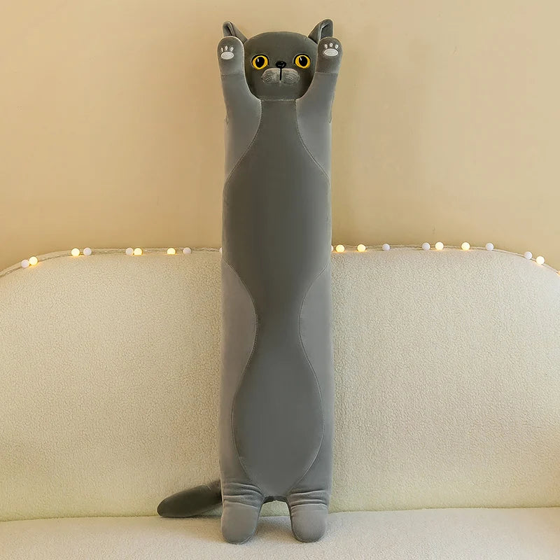 15 Styles 50-150cm Long Cat Plush Toys Stuffed Soft Pause Office Dog Doll Bed Sleepping Pillow Home Decor Birthday Girls Gifts