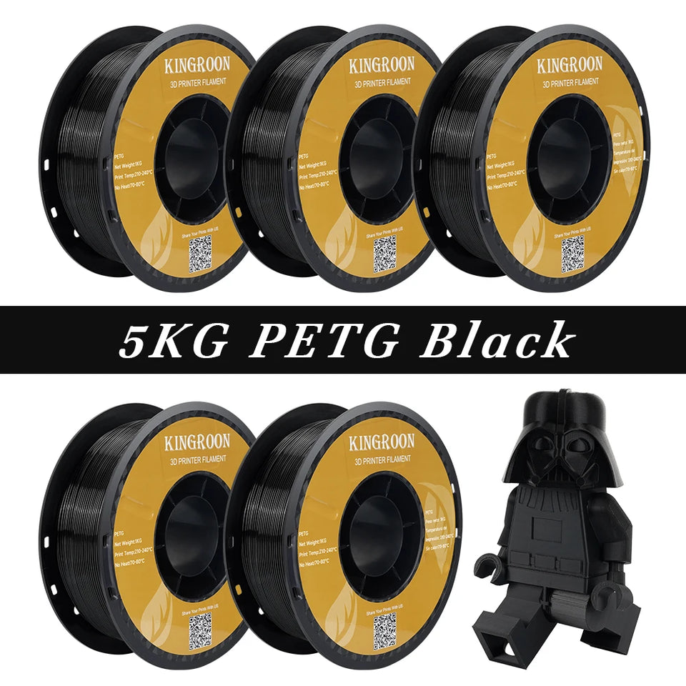 5KG PLA PETG TPU Filament 1.75mm High Quality 3D Printing Material Degradable Eco-friendly For 3D Printer Plastic 5 Rolls