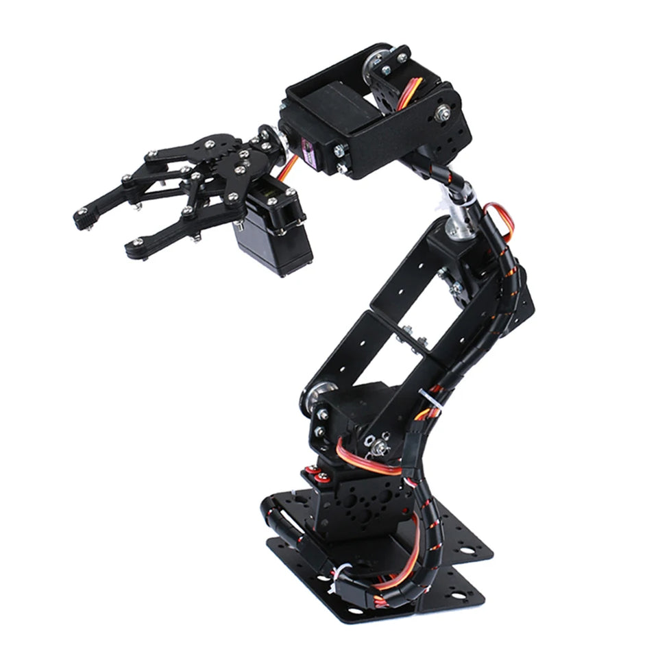 6-DOF Robotic Arm Kit Multi Degree-of-Freedom Robot Grasping Maker with Servo Option for Education and Person DIY