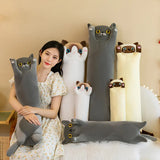 15 Styles 50-150cm Long Cat Plush Toys Stuffed Soft Pause Office Dog Doll Bed Sleepping Pillow Home Decor Birthday Girls Gifts