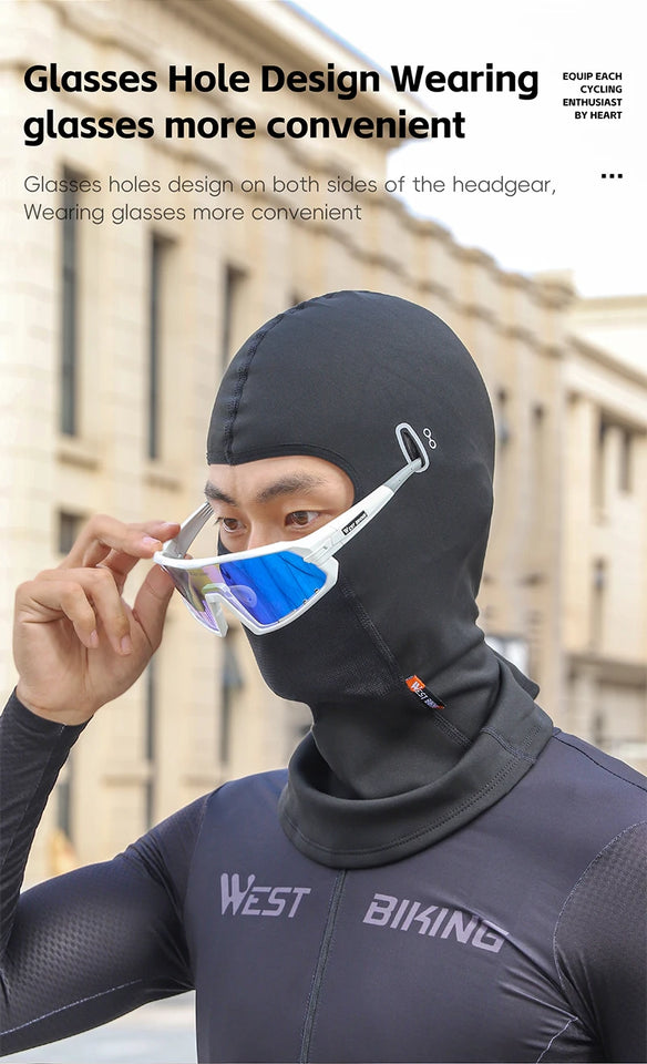 WEST BIKING Balaclava Full Face Mask UV Protection Ski Sun Hat Tactical Motorcycle Helmet Bandana Neck Windproof Mask