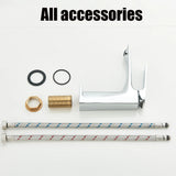 Brass Core Modern Bathroom Sink Faucet Single Handle Deck Mounted Wash Basin Water Tap Hot And Cold Water Mixer