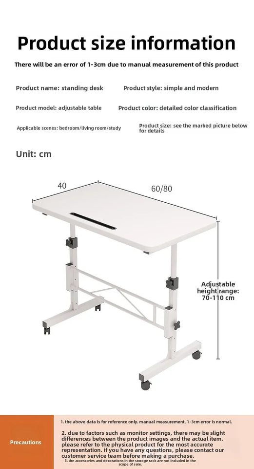 Household Goods Computer Desk Student Study Table Movable Lifting Desk Desk Writing Desk Workbench