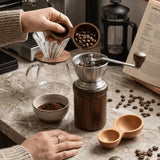 Dual-Headed Wooden Coffee Spoon Short Handle Serving Cutlery Measuring Spoon Wear-resistant Rust-proof Coffee Bean Spoon