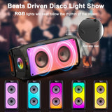 T10-T Wireless Bluetooth Speaker, Karaoke Machine with 2 Microphone, Home Karaoke Party Speaker with Led Light, Stage Subwoofers