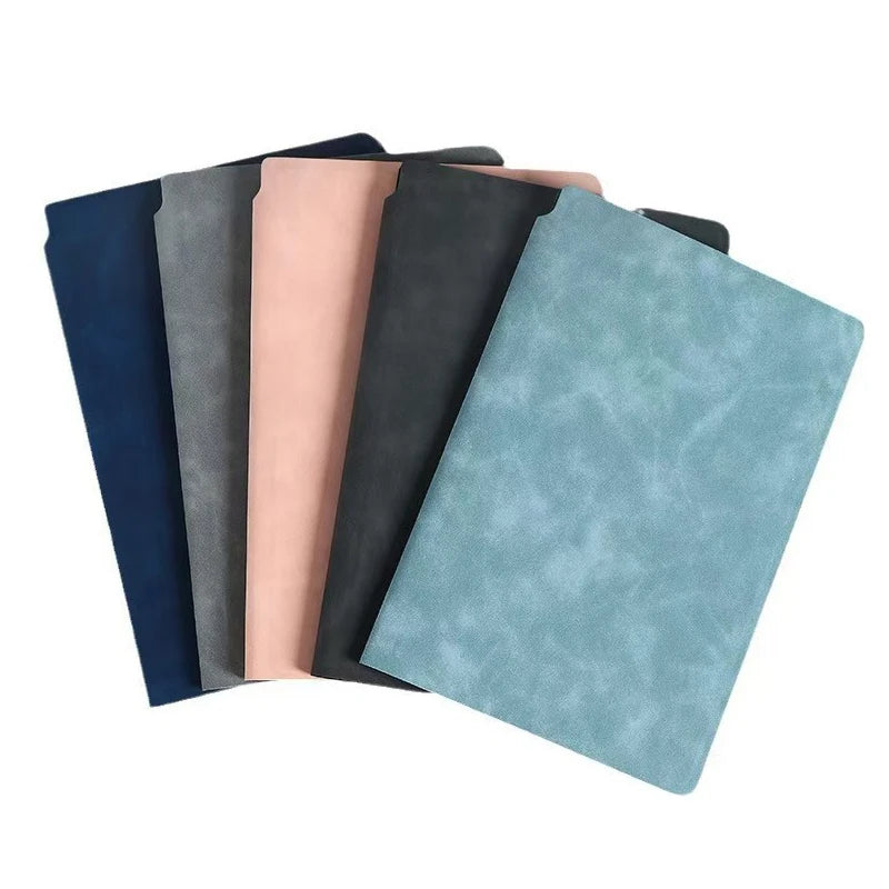 1Pc Reusable Erasable Whiteboard Notebook Leather Portable Drafting Notebook Writing Board Desktop Memo Pad