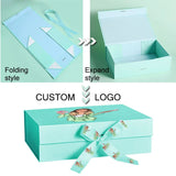 Cardboard Package Box Pink Black Carton Large Gift Box Personalized Logo Corrugated Box For Packaging Party Box With Ribbon