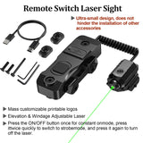 7004 charging mode, equipped with a green laser sight with mouse tail aiming assist function