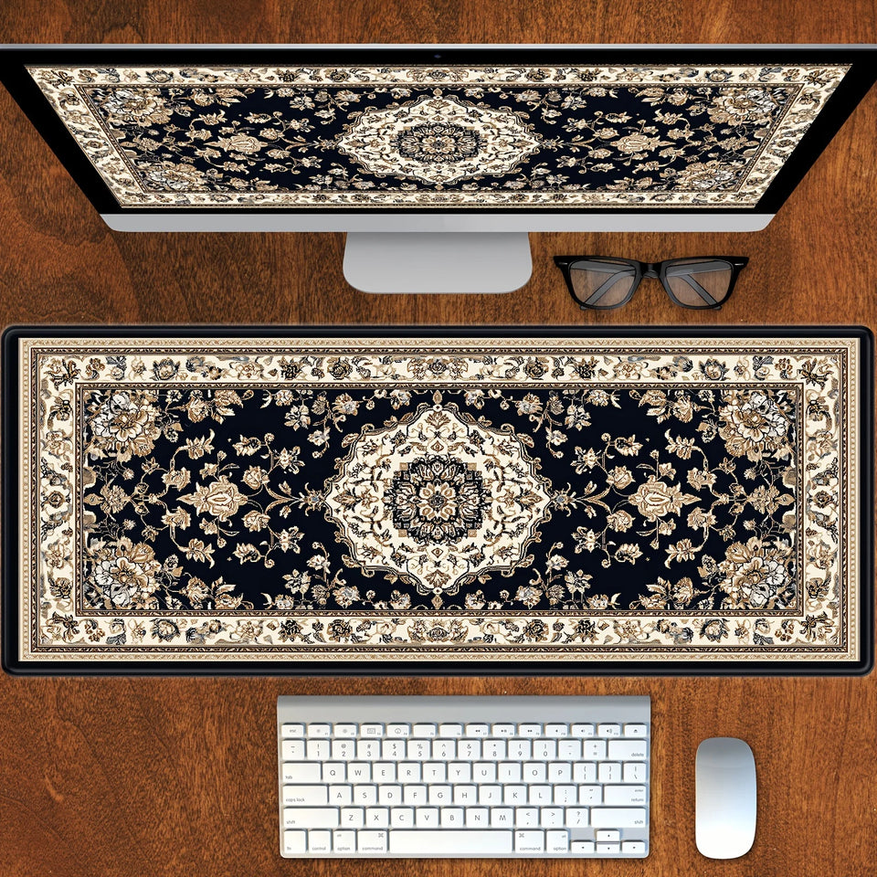 XXL Black Persian mouse pad long table mat floor mat carpet Game Work home desktop accessories Game player office quickly shipp