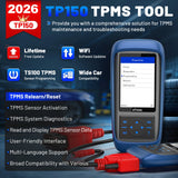 XTOOL TP150 WiFi TPMS Diagnostic Tool Program TS100 Sensor Read/Clear DTCs OBD2 TPMS Activate & Relearn All Sensors Free Update
