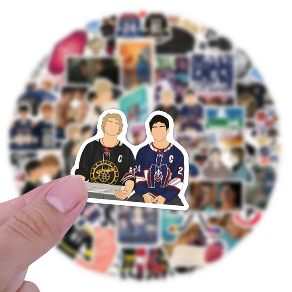 60PCS Heated Rivalry Cartoon Graffiti Stickers Phone Guitar Laptop Notebook Suitcase Waterproof Sticker Kids Toys