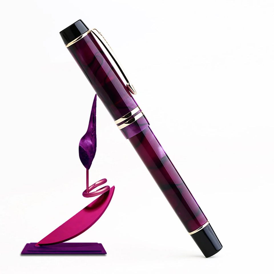 Majohn M600S Celluloid Fountain Pen F Nib with Converter Quality Fashion Office Business Writing Gift Pen Stationery Supplyn