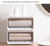 Organization Storage Clothing Closet Organizer System Containers Transparent Storage Box With Compartments