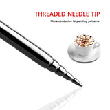 Coffee Art Needles Stainless Steel Cappuccino Latte Espresso Coffee Cafe Mixer Tool Decorating Art Pen Coffee Stick Art Needles