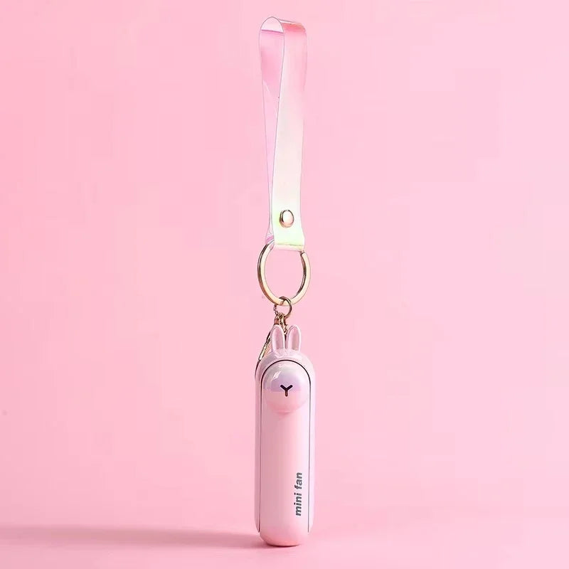 Cute Mini Fan Portable Hand Fold Bedside Office USB Charge Battery Table Desk Cooling USB Cooling Folding Handheld Fan