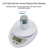 5kg/g Portable Digital Scale Scales Food Coffee Balance Measuring Weight Kitchen Electronic Small Scale Weighing In Grams